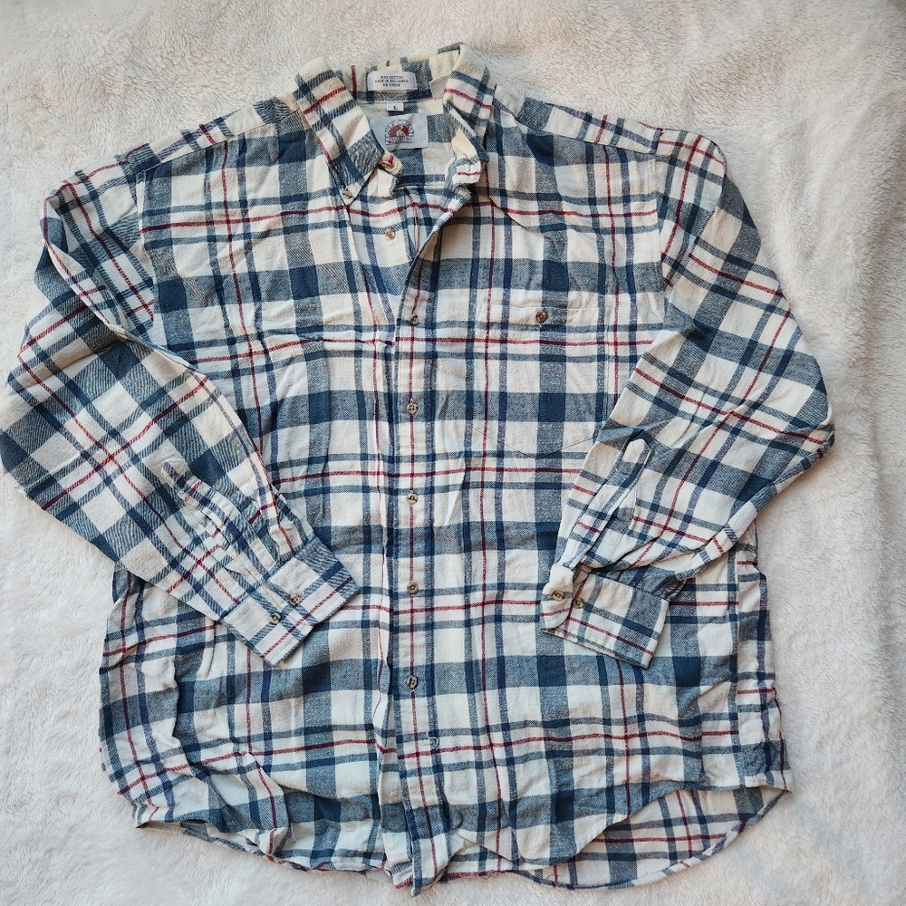 Vintage Maison Blanche Gulf Coast Outfitters Plaid shirt, Sz L